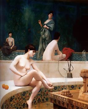 Jean-Leon Gerome : The Harem Bath